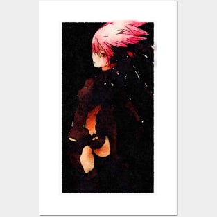 Anime Charecter Watercolor Posters and Art